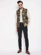 Even Apparels Multi Cotton Men Woven Nehru Jacket | Grocsy