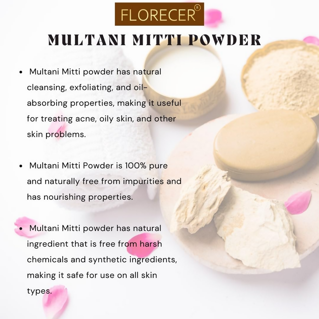 Florecer Multani Mitti Powder For Face Pack | Grocsy