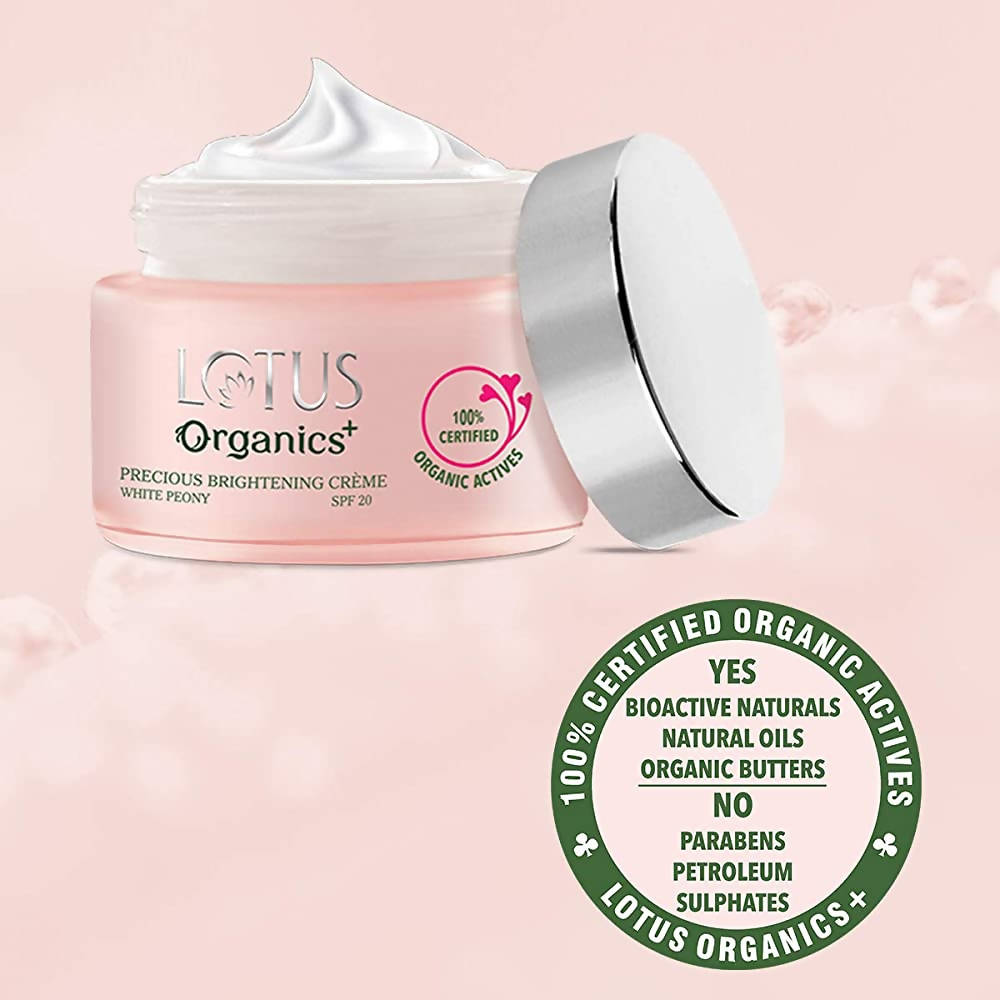 Lotus Organics+ Precious Brightening Creme SPF 20 | Grocsy