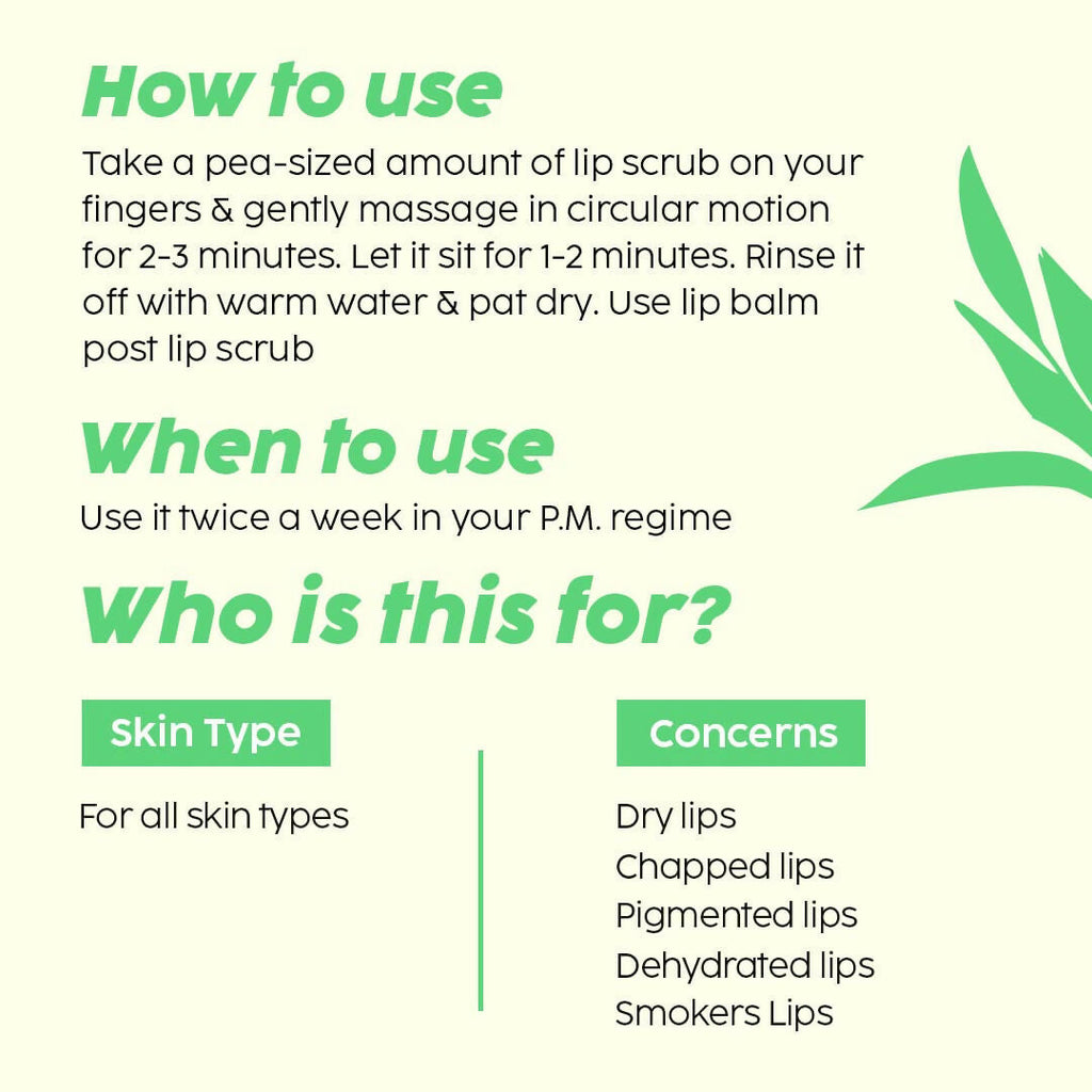 PLIX The Plant Fix Bright Lips Scrub | Grocsy