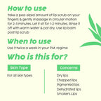 PLIX The Plant Fix Bright Lips Scrub | Grocsy