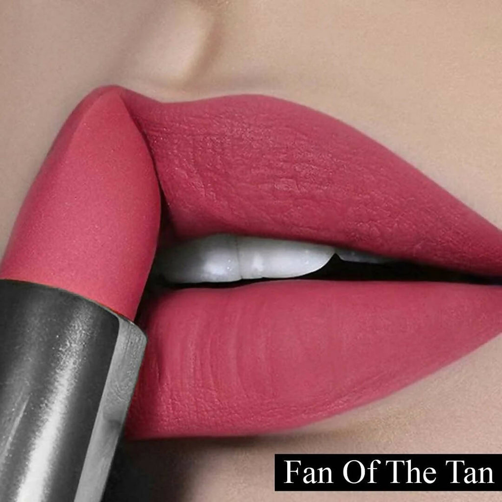 FLiCKA Wear Me Everywhere Creamy Matte Lipstick Fan Of The Tan - Pink | Grocsy