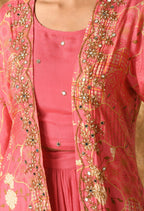 Joban Fashion Pink Maslin Kurta Set | Grocsy