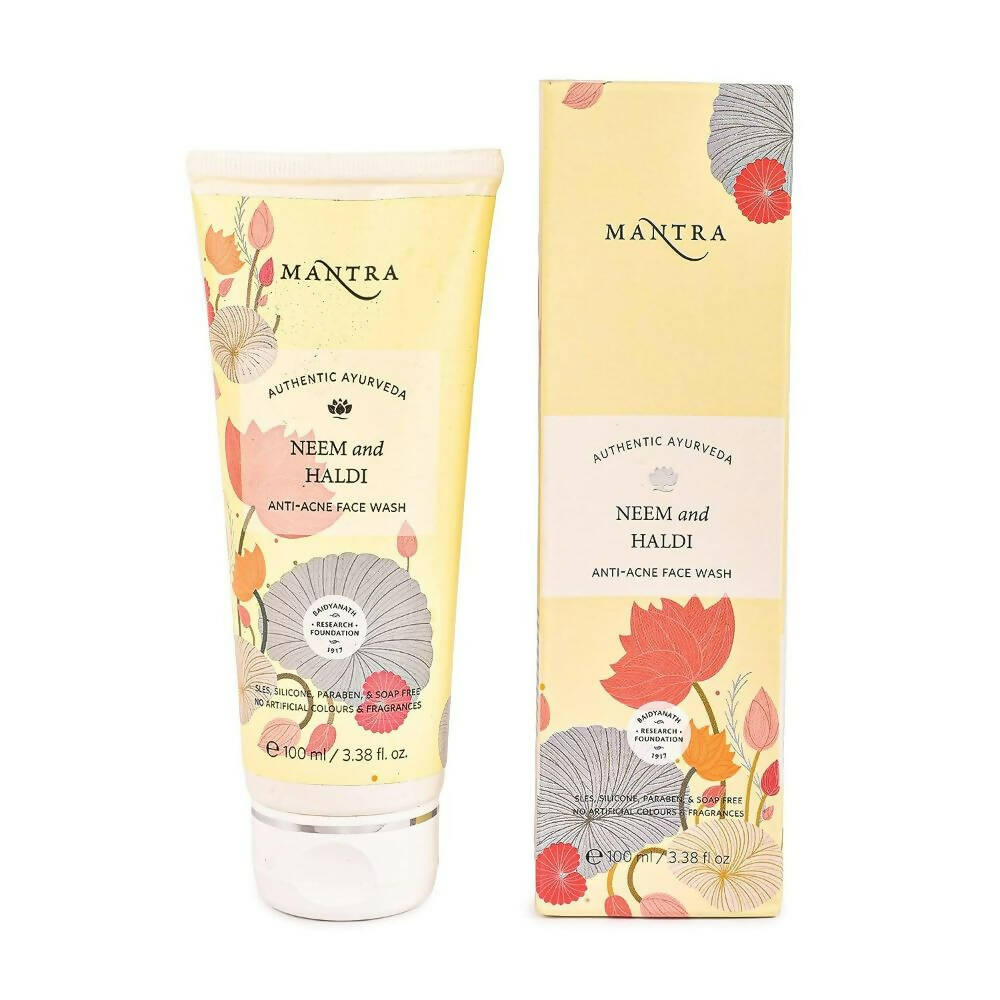 Mantra Herbal Neem and Haldi Anti-Acne Face Wash | Grocsy