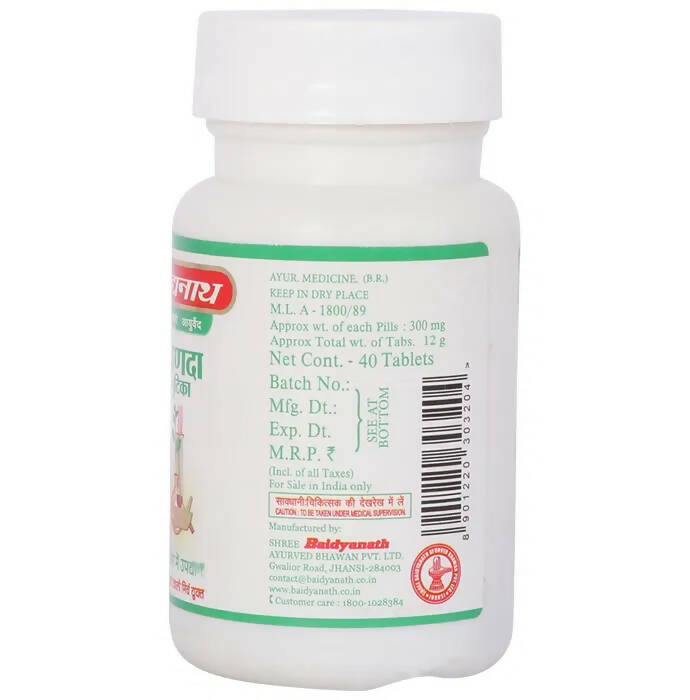 Baidyanath Jhansi Pranda Gutika Tablets | Grocsy