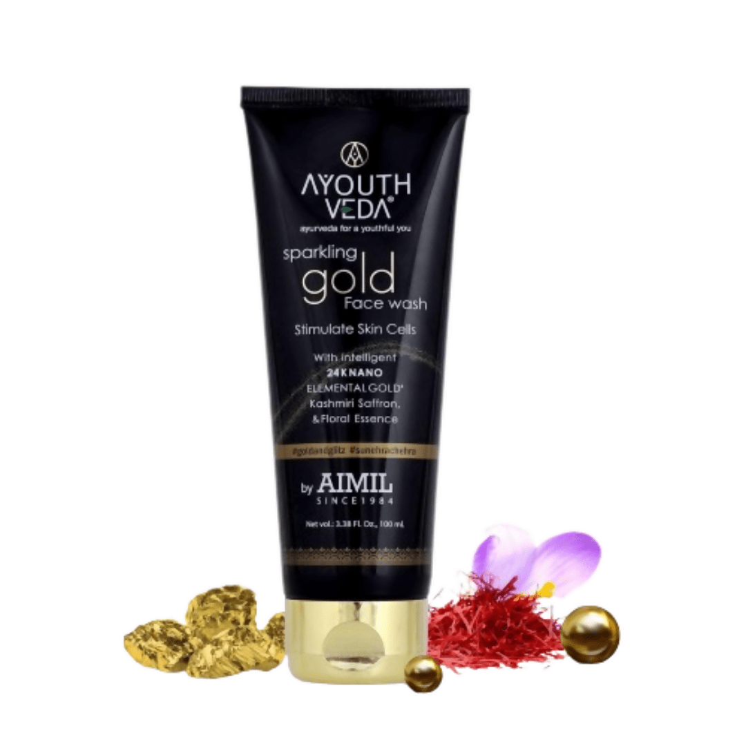 Ayouthveda Sparkling Gold Face Wash | Grocsy