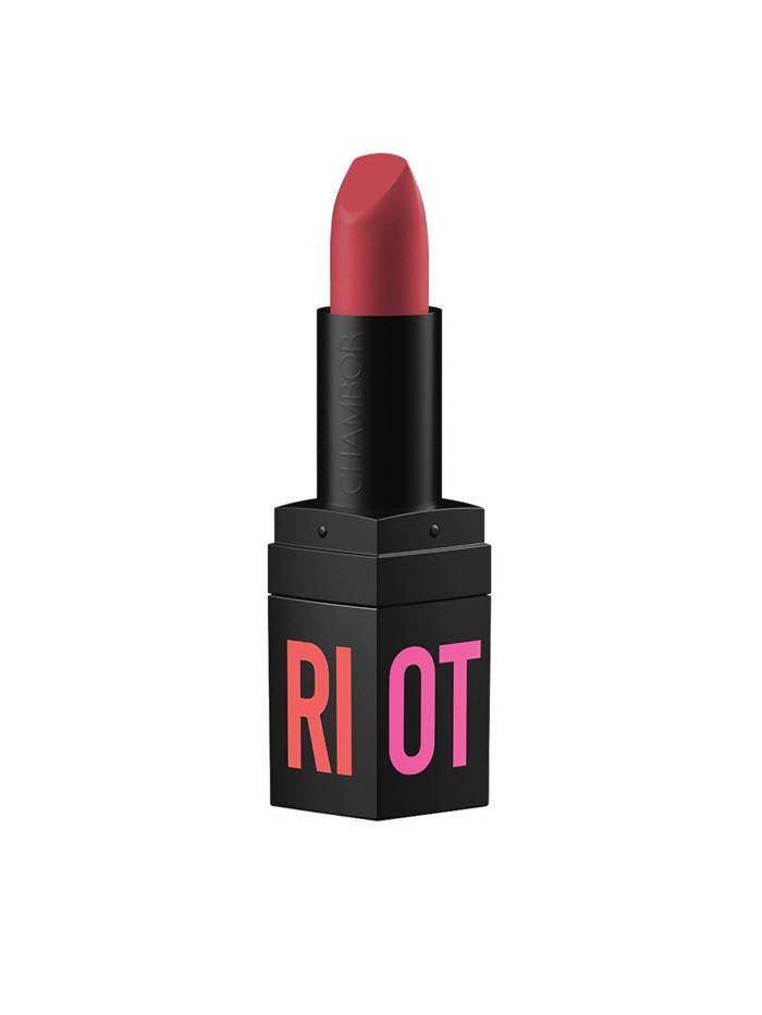Chambor Long Lasting Matte Riot Lipstick - Fire Engine 253 | Grocsy
