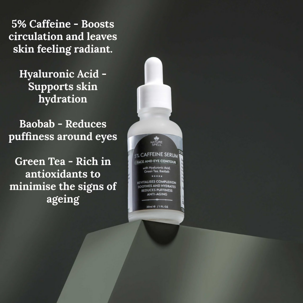 Nature Spell Caffeine Serum And Face & Eye Contour | Grocsy