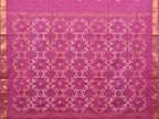 Magenta Uppada Cotton Handloom Saree with Grill Pallu Design - Global Threads | Grocsy