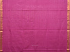Magenta Uppada Cotton Handloom Saree with Grill Pallu Design - Global Threads | Grocsy