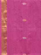 Magenta Uppada Cotton Handloom Saree with Grill Pallu Design - Global Threads | Grocsy