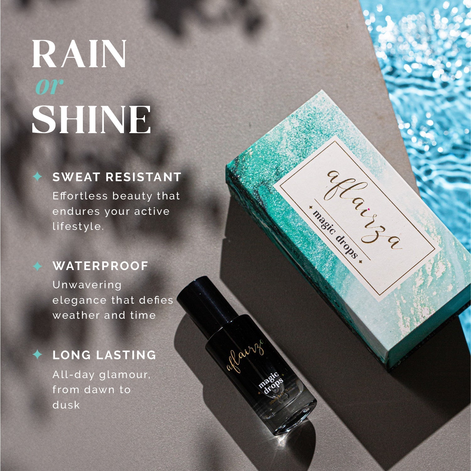Aflairza Magic Drops - Waterproof & Sweat-Resistant Makeup Serum | Grocsy