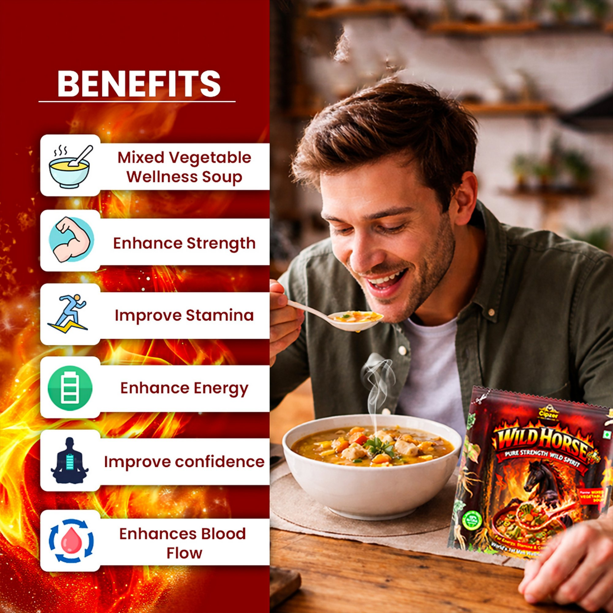 Cipzer Wild Horse Plus Mixed Vegetable Wellness Soup | Grocsy