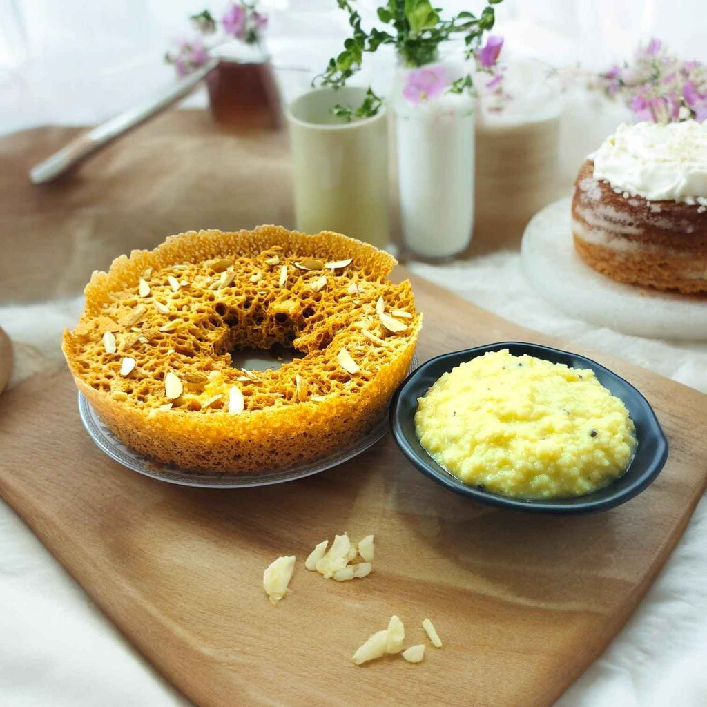 SweeDesi Malai Ghewar Combo | Grocsy