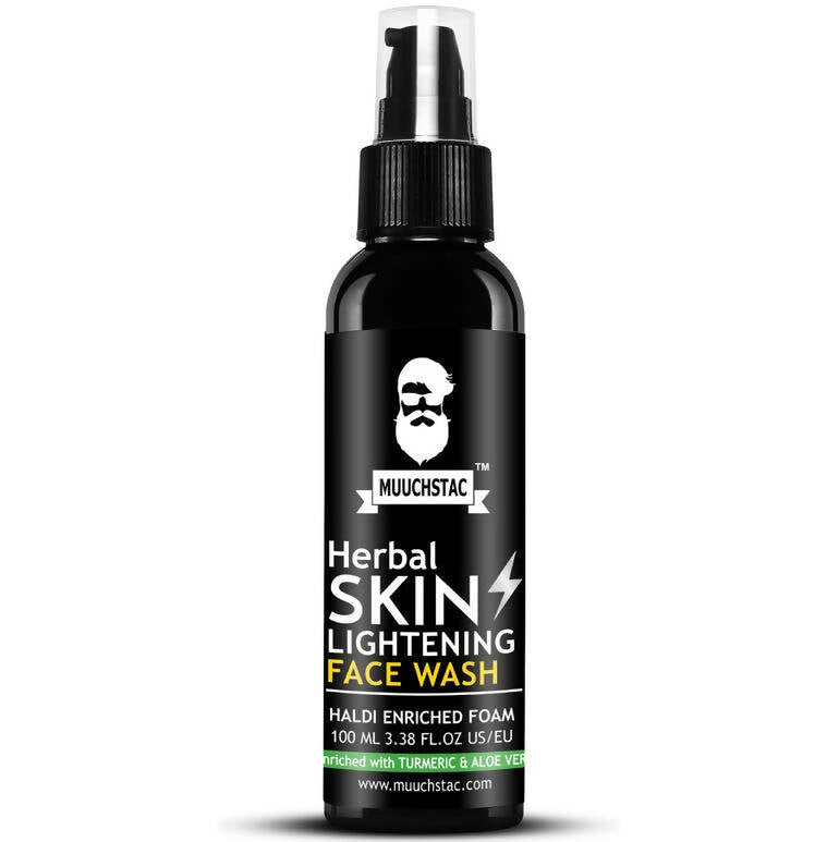 Muuchstac Herbal Skin Lightening Haldi Face Wash For Men | Grocsy