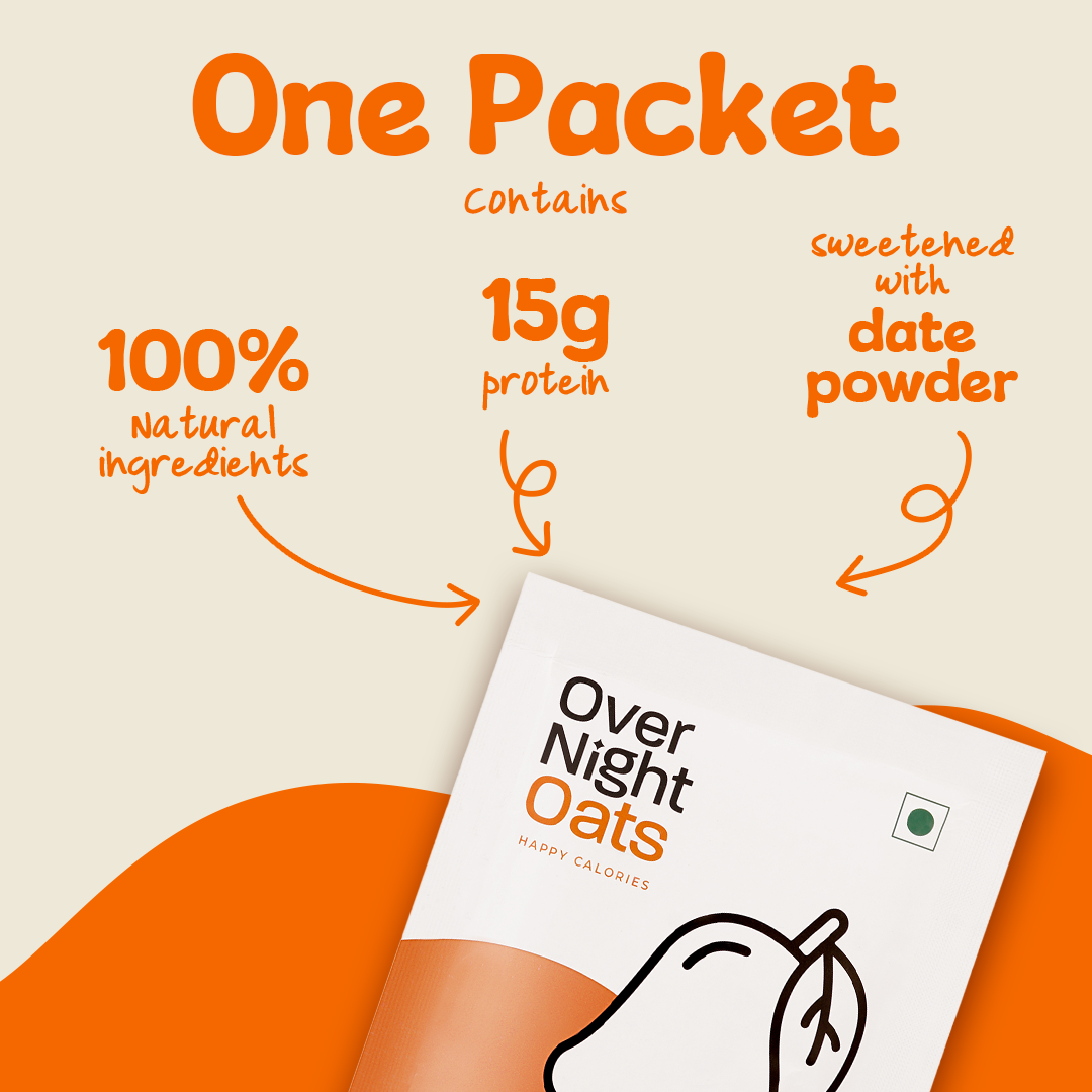 OverNightOats Mango Custard | Grocsy
