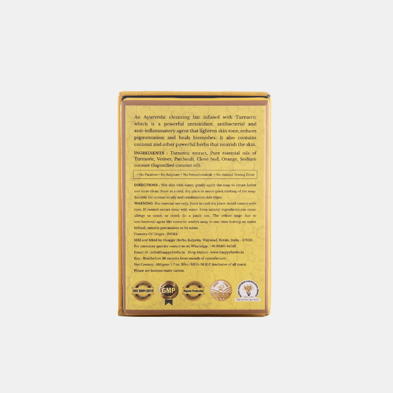 Haappyherbs Manjal Magic Luxury Soap Bar | Grocsy