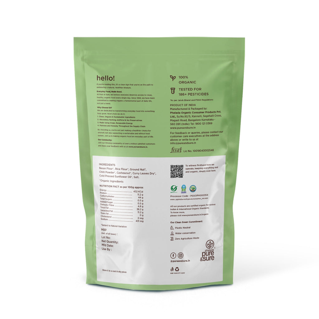 Pure & Sure Organic Masala Boondi | Grocsy