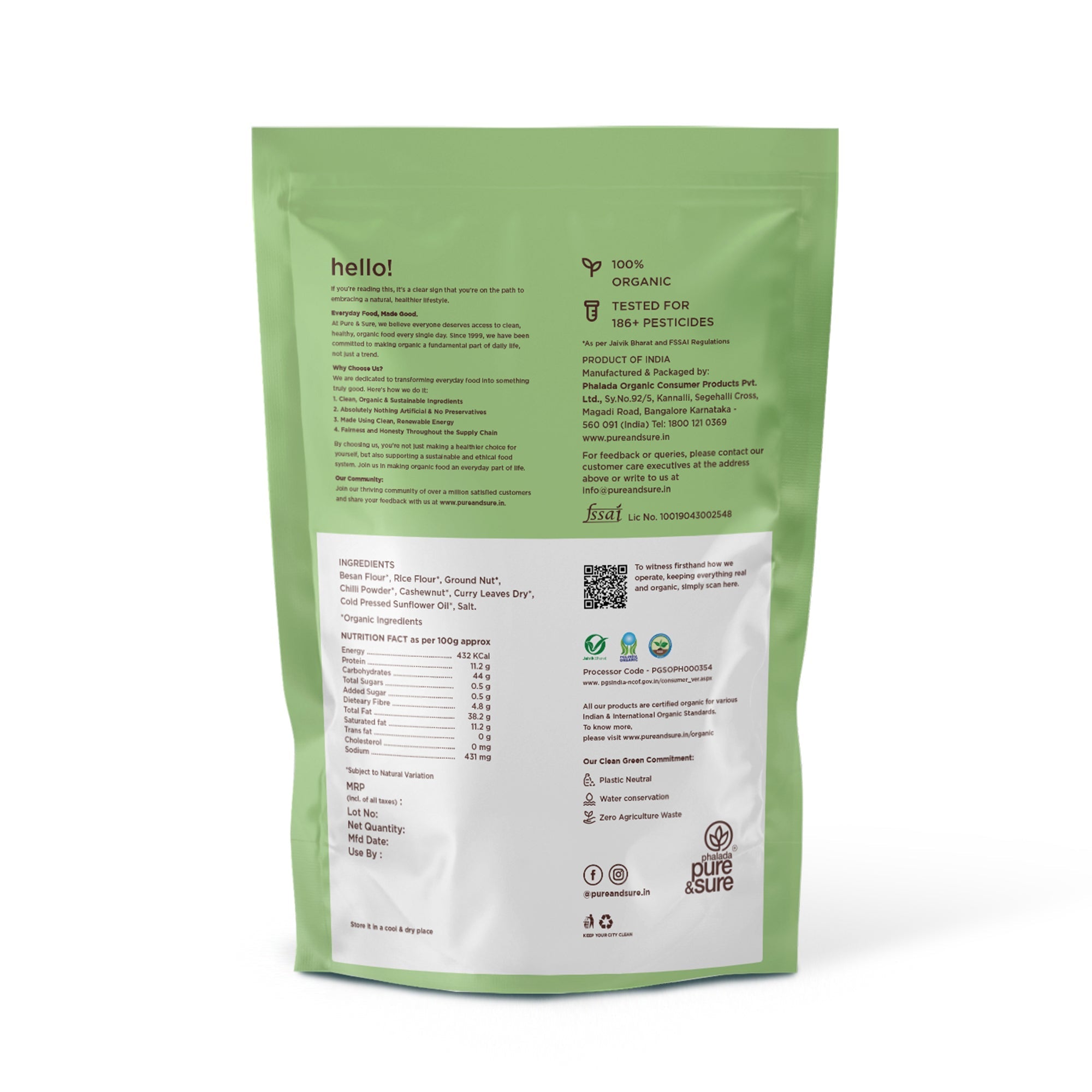 Pure & Sure Organic Masala Boondi | Grocsy