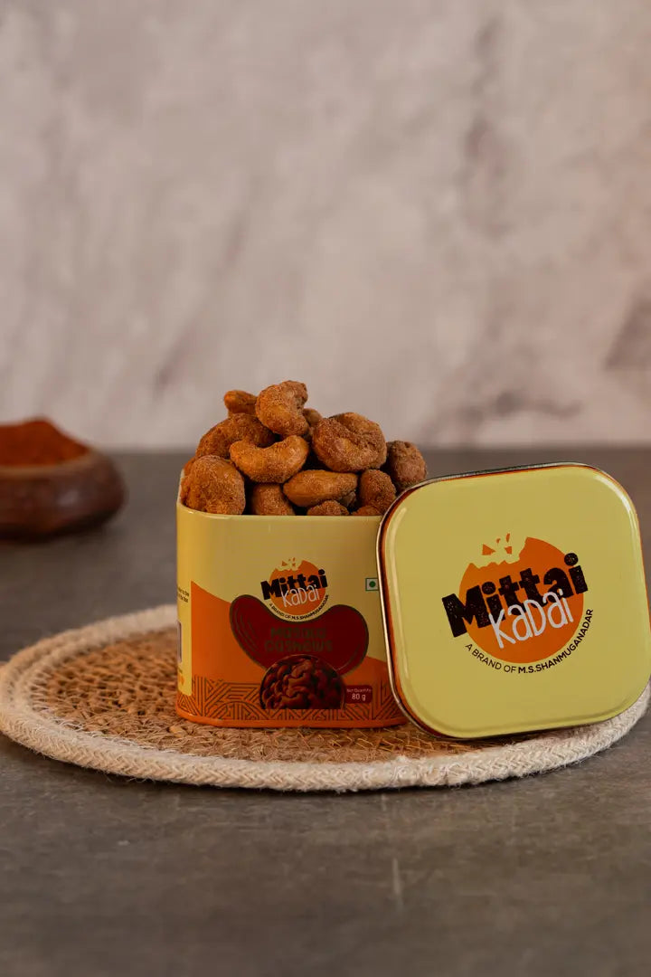 Sattur Mittai Kadai Spicy Masala Cashews | Grocsy