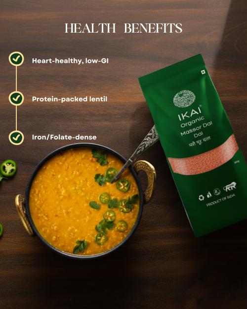 IKAI Organic Masoor Dal (Red Lentil)