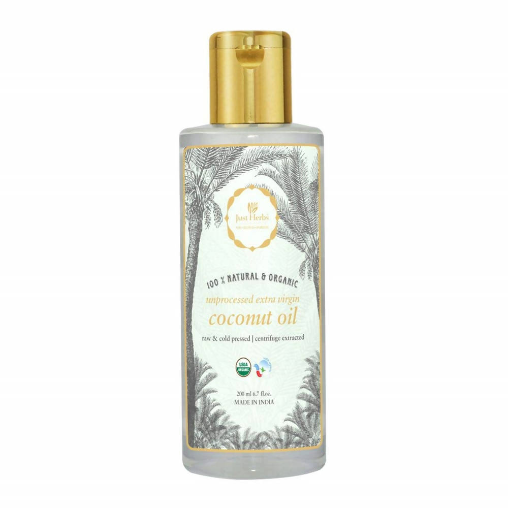 Just Herbs Unprocessed Extra Virgin Coconut Oil | Grocsy