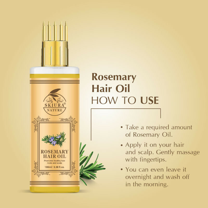 Skiura Nature Rosemary Oil For Fast Hair Growth And Healthy Scalp | Grocsy
