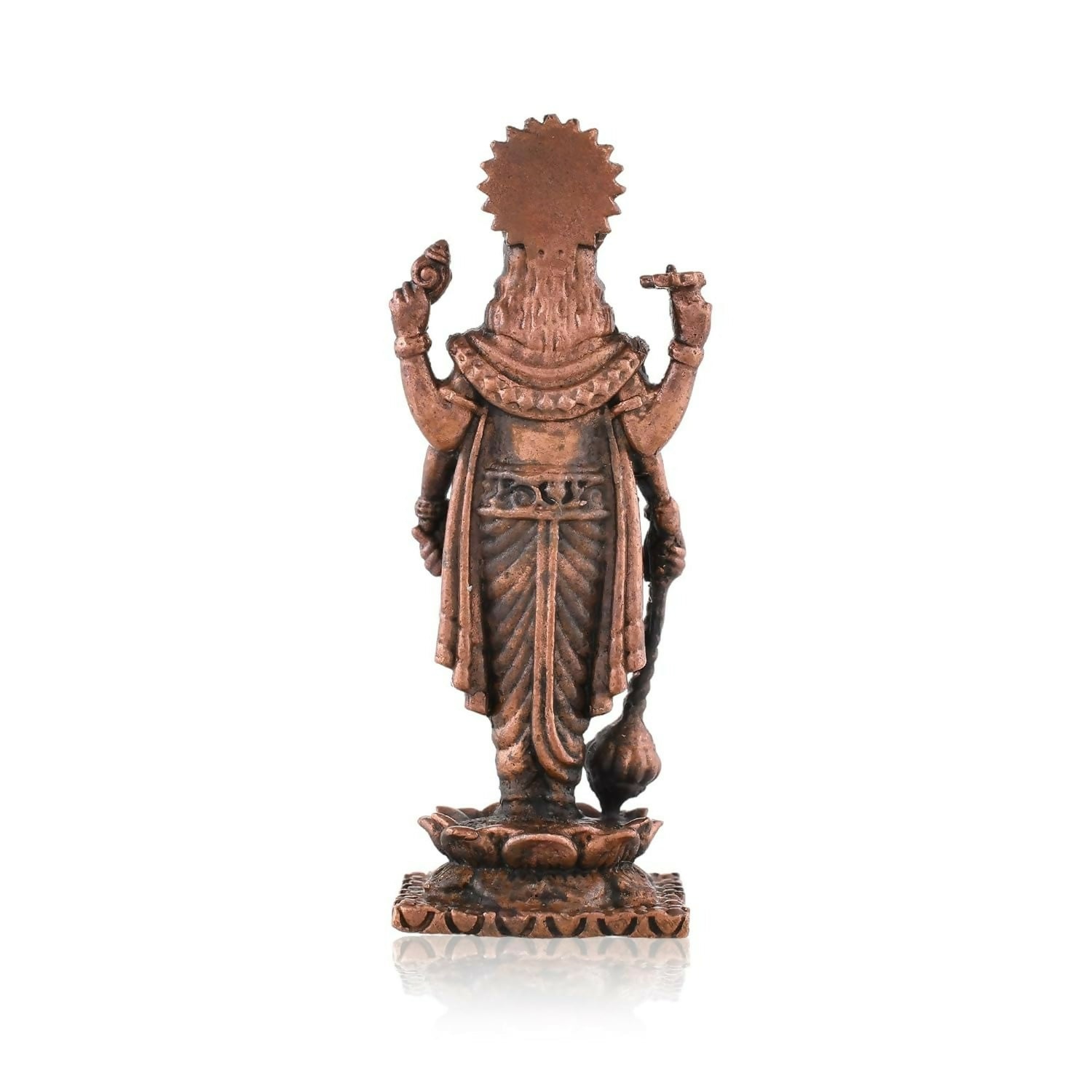 Craftvatika Copper Vishnu Idol | Grocsy