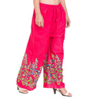 Asmaani Dark Pink Color Digital Print Sarara | Grocsy