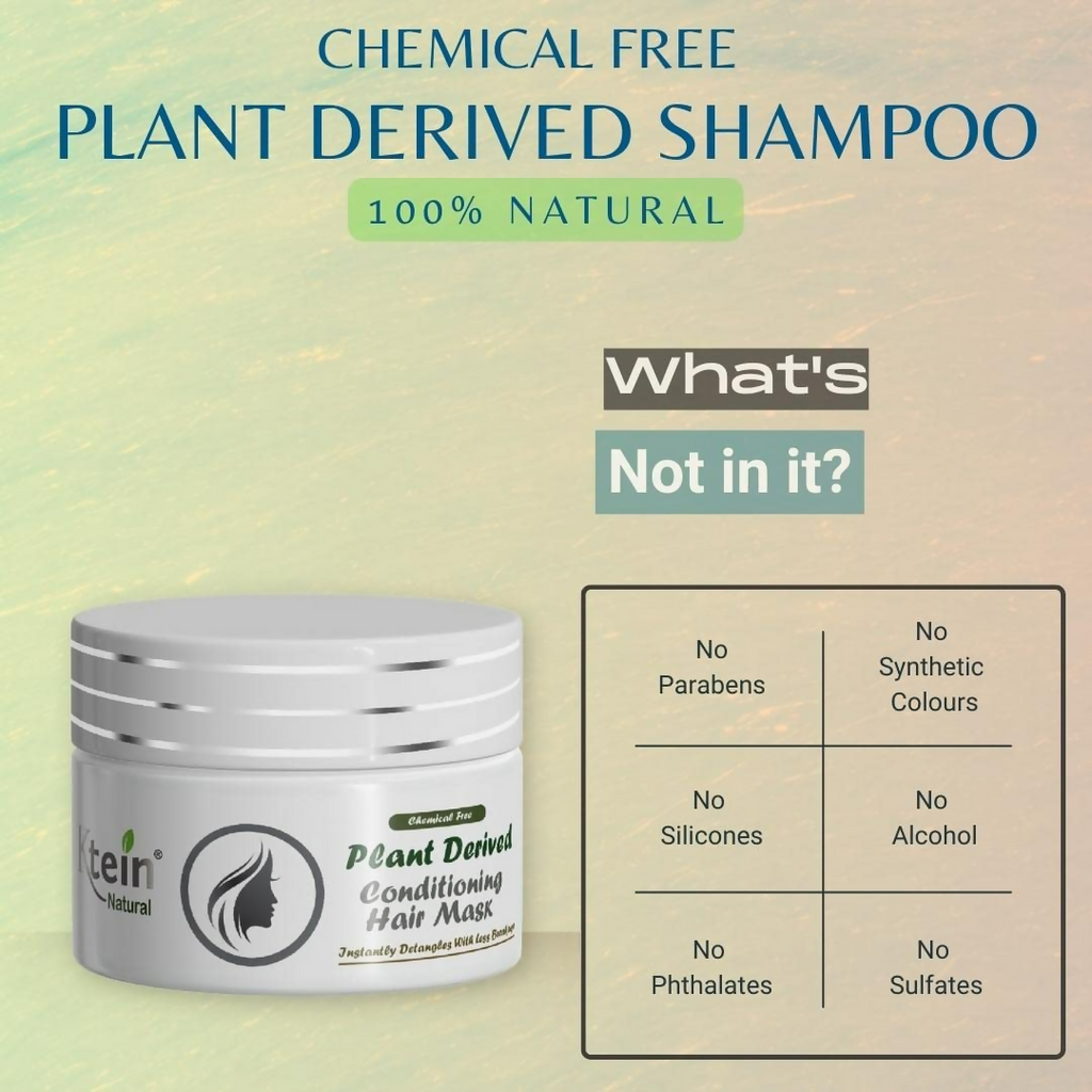 Ktein Natural Chemical Free Plant Derived Shampoo & Conditioner Combo | Grocsy