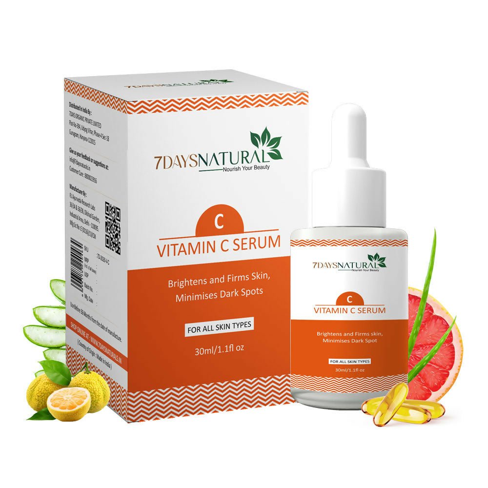 7 Days Vitamin C-Advance Radiance Booster Skin Brightening Face Glowing Serum | Grocsy