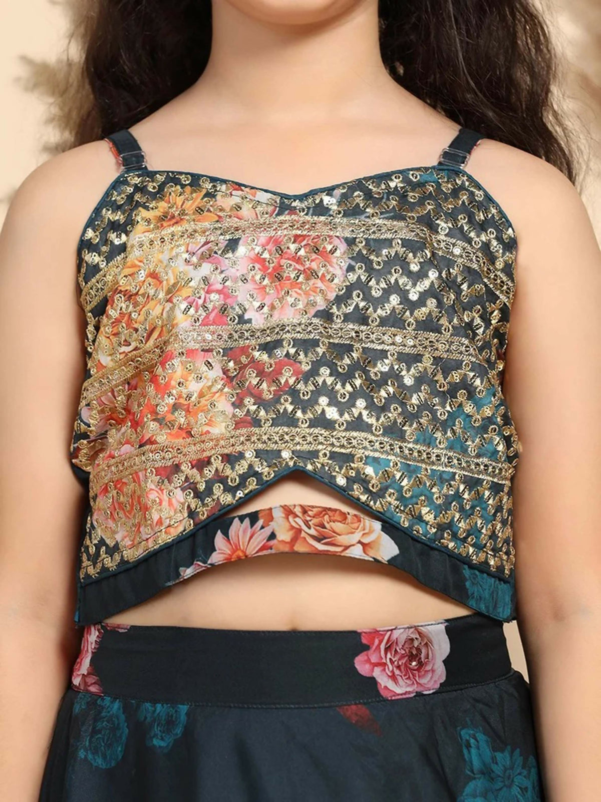 Joban Fashion Girl's Multi Color Lehenga Choli | Grocsy