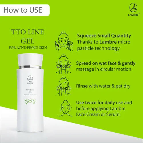 Lambre TTO Line Gel For Acne Prone Skin | Grocsy