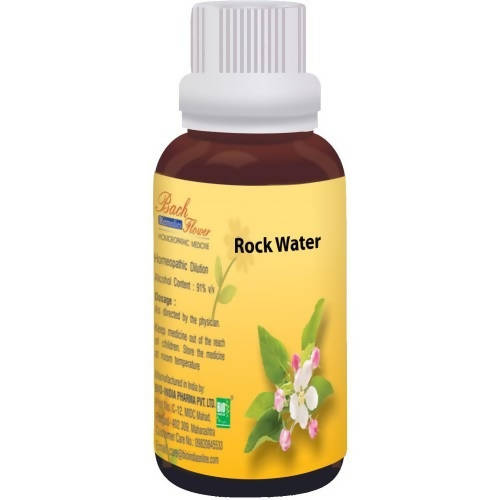 Bio India Homeopathy Bach Flower Rock Water Dilution | Grocsy