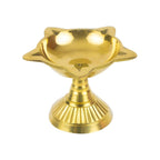 Spillbox Gold-Toned Brass Diya Pooja Essential | Grocsy