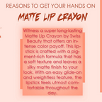 Ronzille Long Stay Matte Lip Crayon - Soft Peach | Grocsy