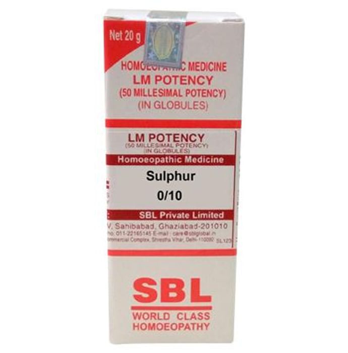 SBL Homeopathy Sulphur LM Potency | Grocsy