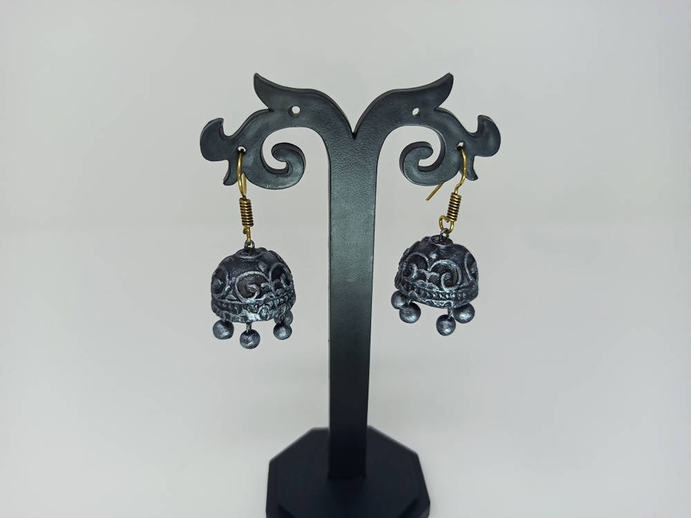 Terracotta Hanging Jhumkas | Grocsy