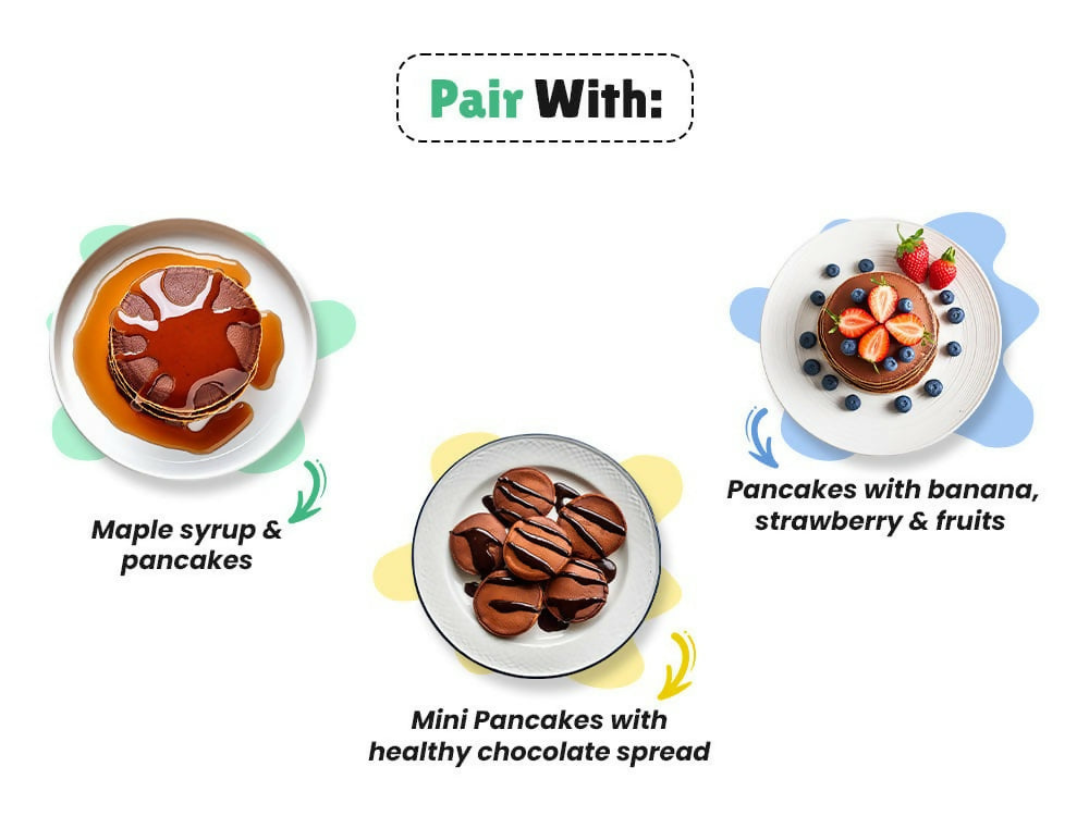 Little Joys Millet Pancake Mix + Multivitamin Chocolate Combo | Grocsy
