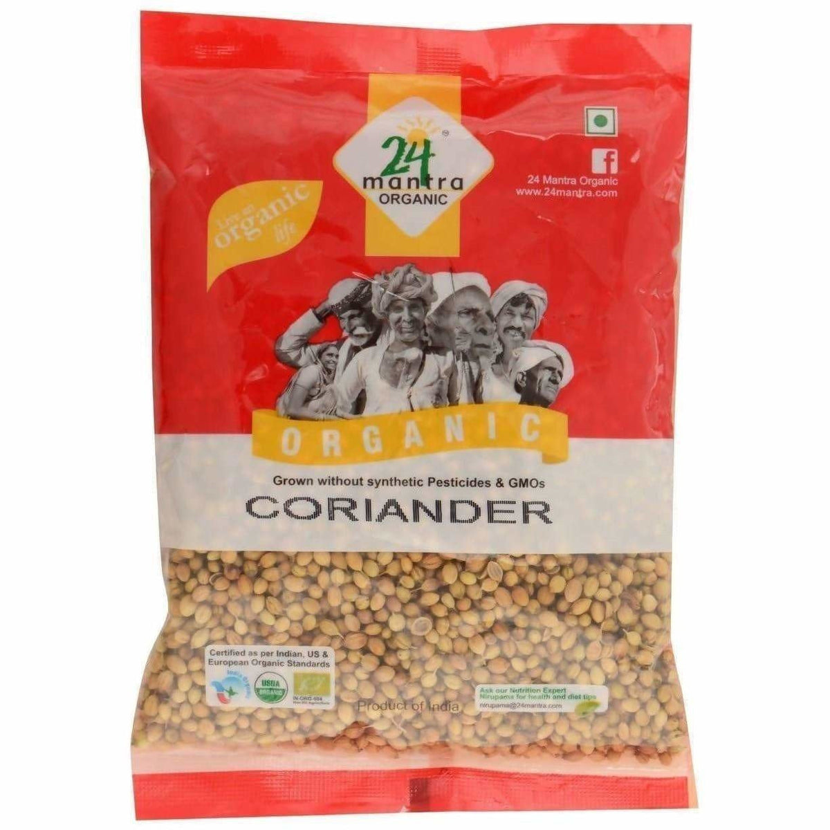 24 Mantra Organic Coriander Seed | Grocsy