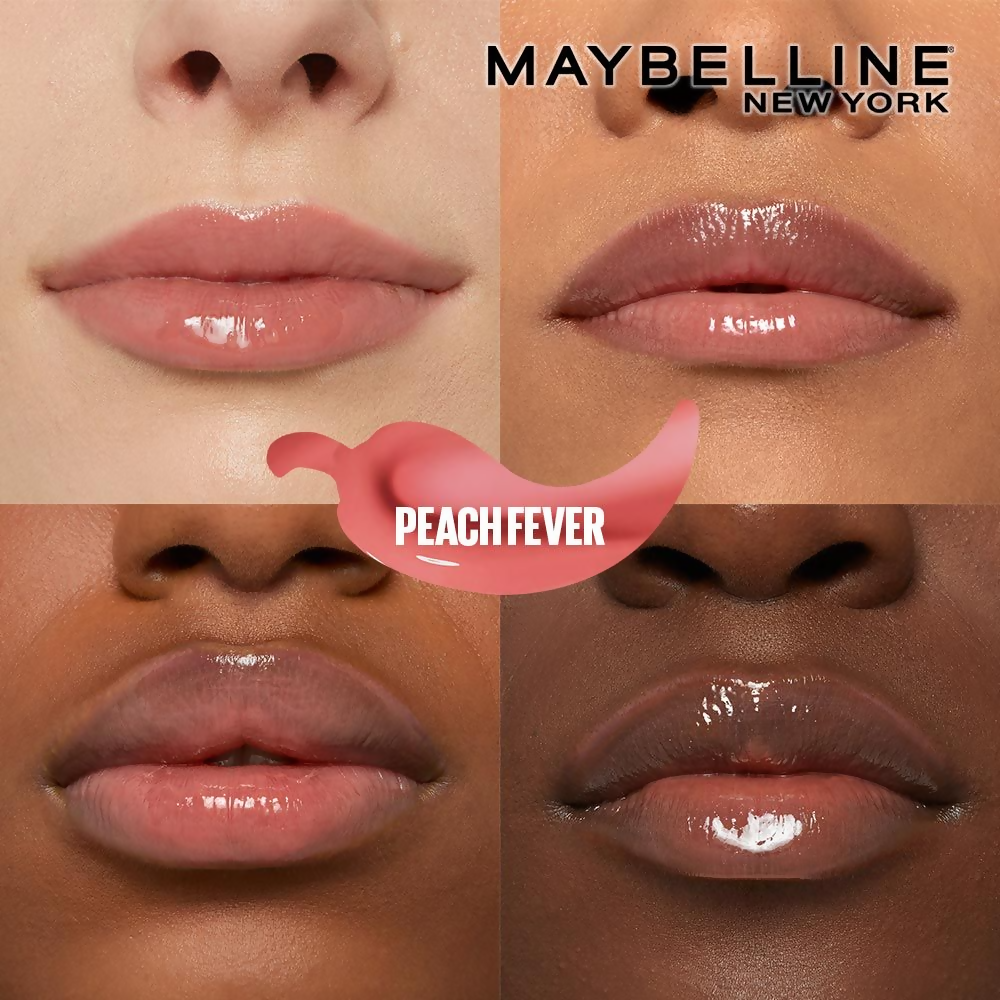 Maybelline New York Lifter Plump - Plumping Lip Gloss - Peach Fever | Grocsy