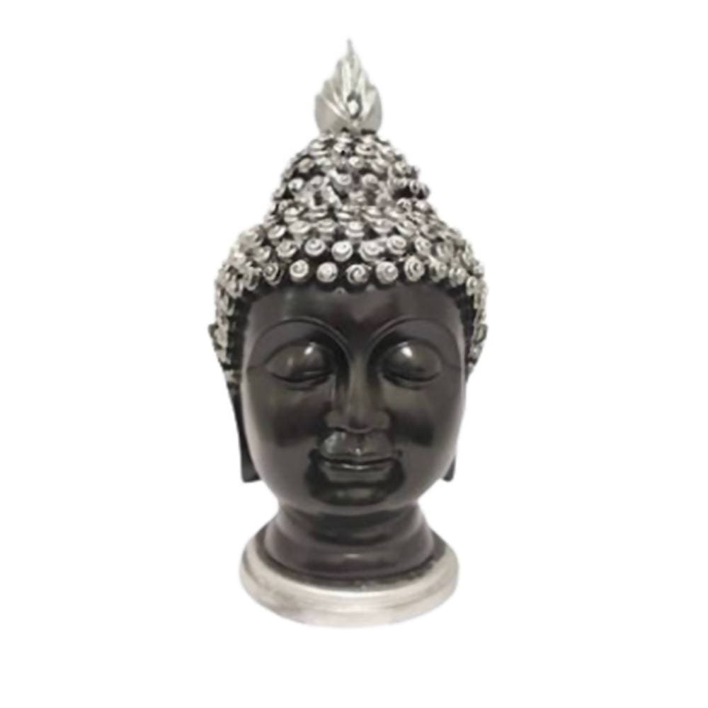 Puja N Pujari Buddha Face Idol Silver Head | Grocsy