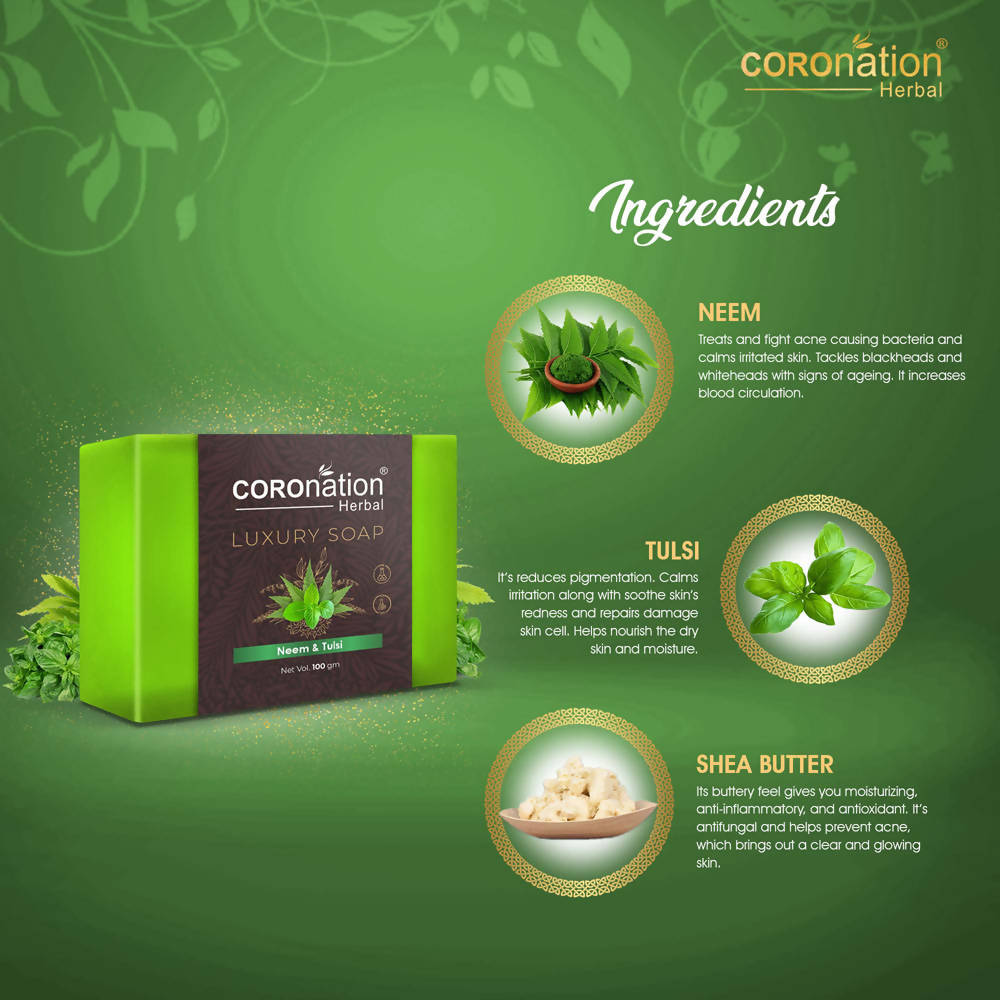 Coronation Herbal Neem & Tulsi Luxury Soap | Grocsy