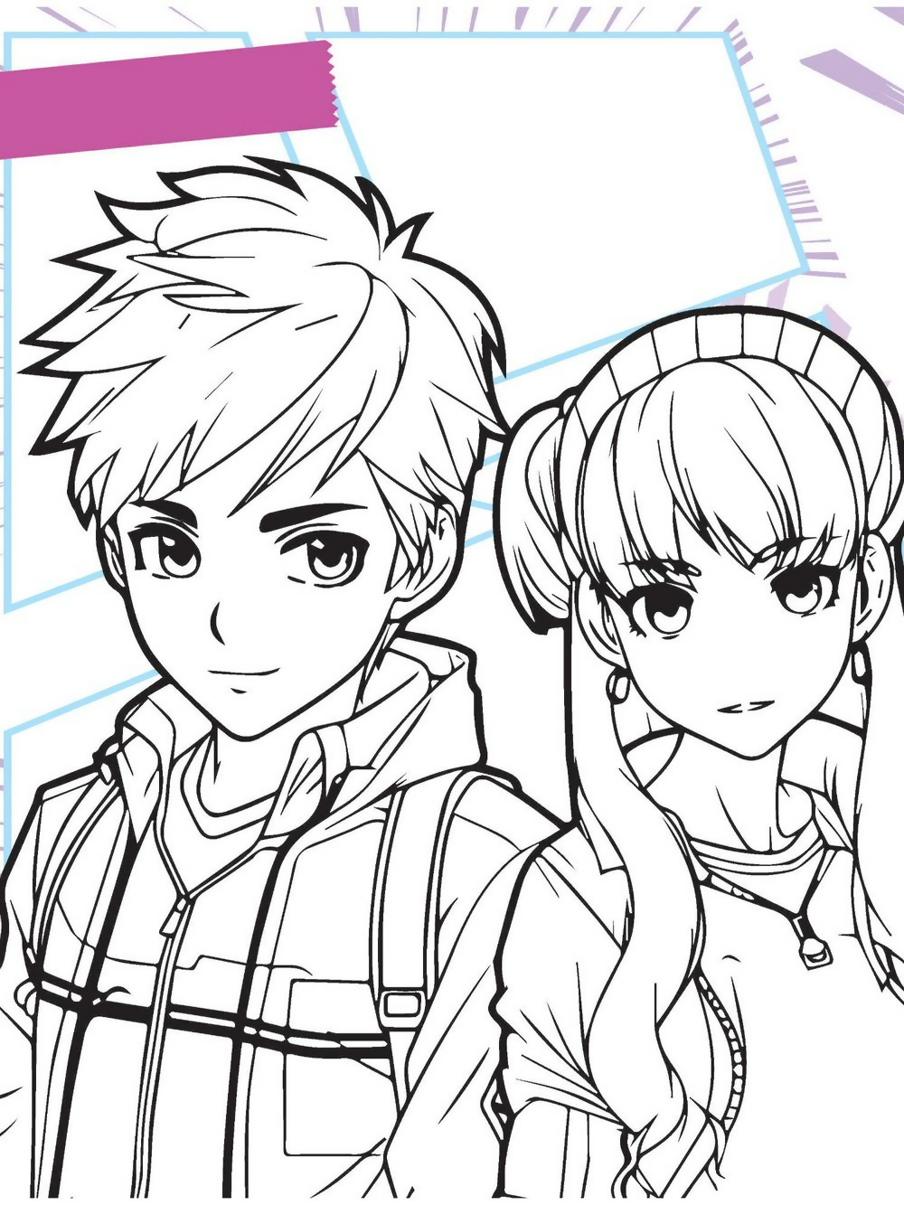 Dreamland Publications Colour Your Own Manga Book 2 With Free Manga Colouring Poster For Kids | Grocsy