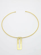 NVR Women Gold-Polished Circular Choker Necklace | Grocsy