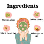 Vigini Natural Actives Anti Acne Clay Face Pack Mask with Marine Algae for Men Women | Grocsy