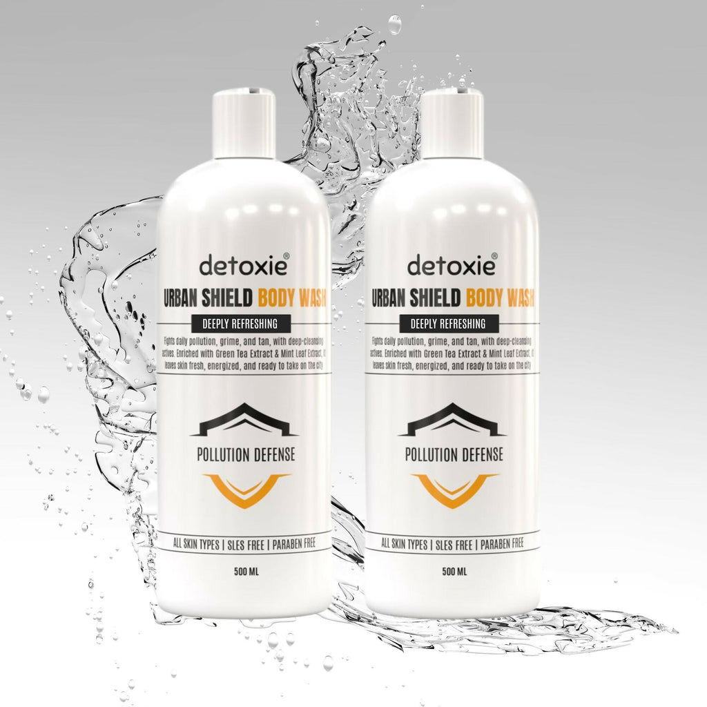 Detoxie Body Wash with Loofah - Urban Shield | Grocsy