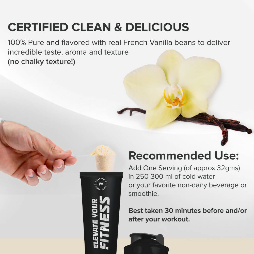 Wellbeing Nutrition Superfood Plant Protein-French Vanilla Caramel | Grocsy