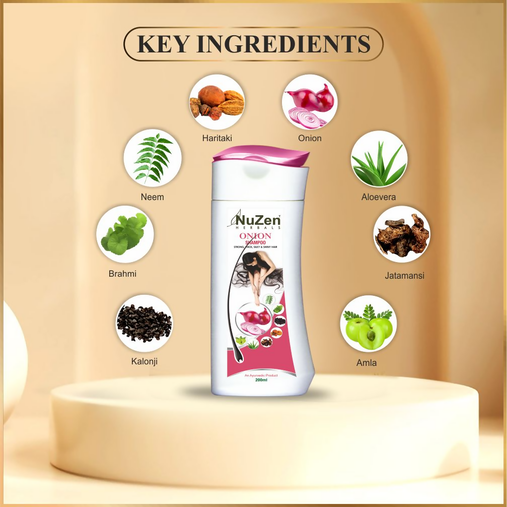 NuZen Herbals Onion Shampoo | Grocsy