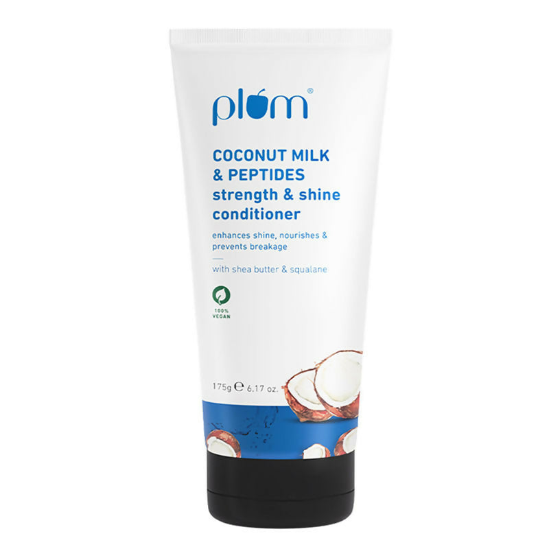 Plum Coconut Milk & Peptides Conditioner For Soft, Shiny Hair | Grocsy